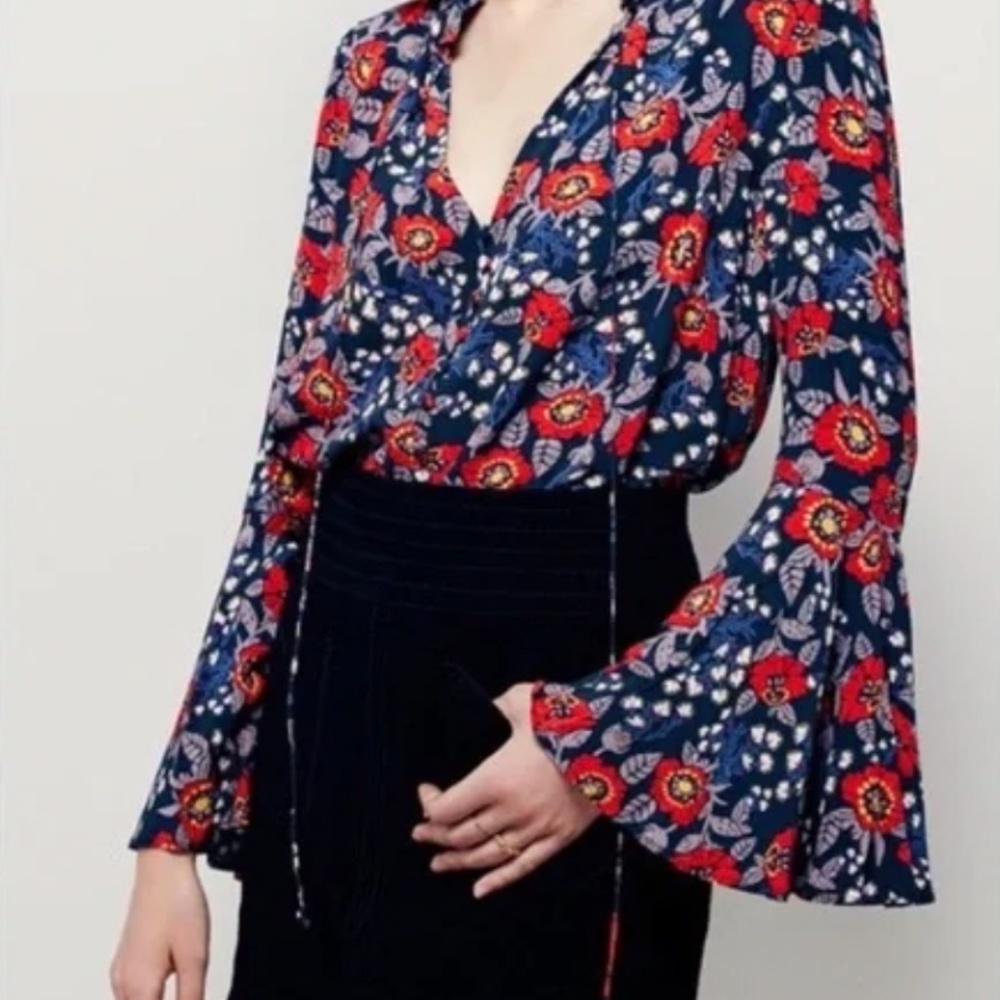 Free People Magic Mystery Floral Tunic